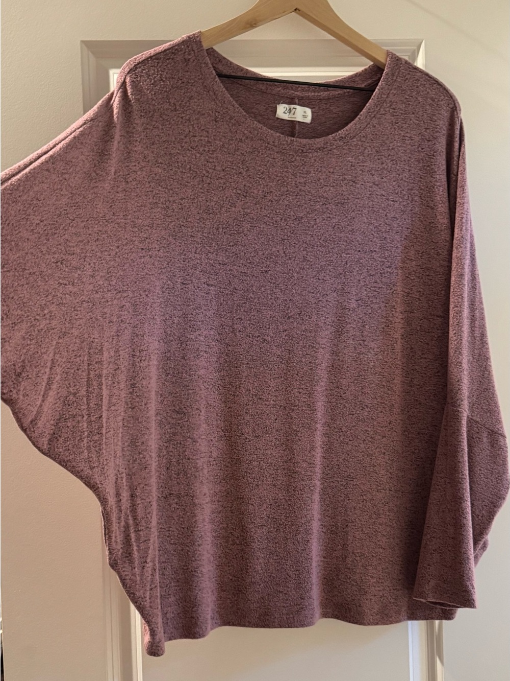 47 Women's Dusty Mauve Dolman Pullover